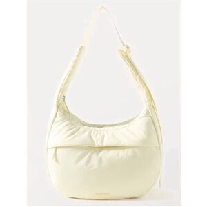 NWT Athleta All About Medium Hobo Crossbody Convertible Bag Light Yellow